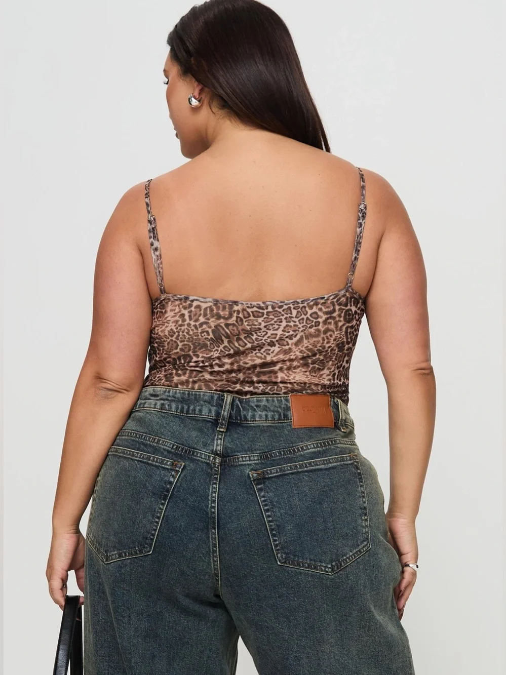 Princess Polly Elixia Bodysuit Leopard Curve NEW US 18 Plus